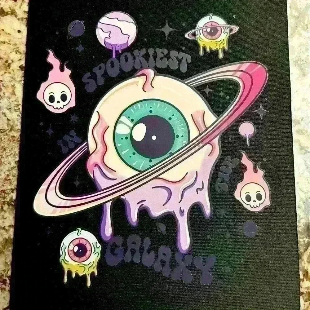 Spookiest in the galaxy mouse pad, made by me. Standard size